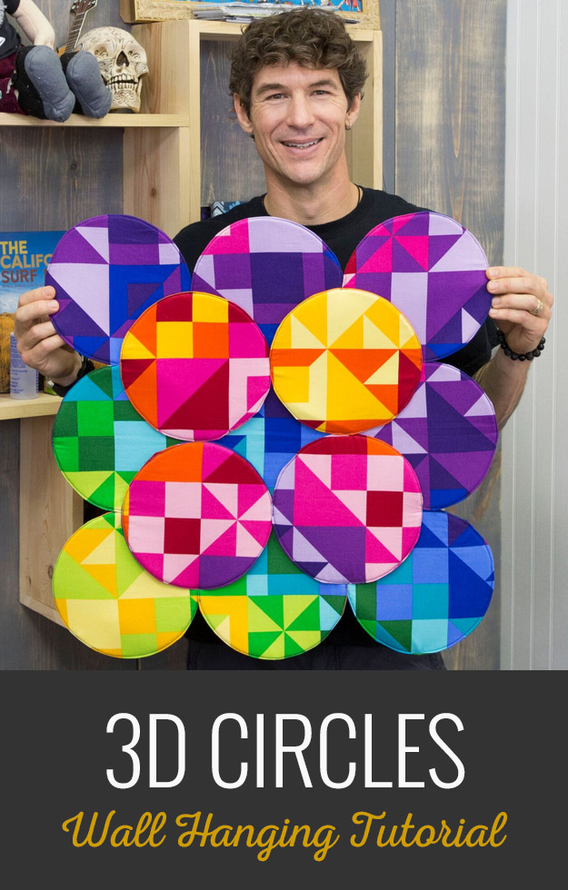 3D Circles Wall Hanging Tutorial! Man Sewing