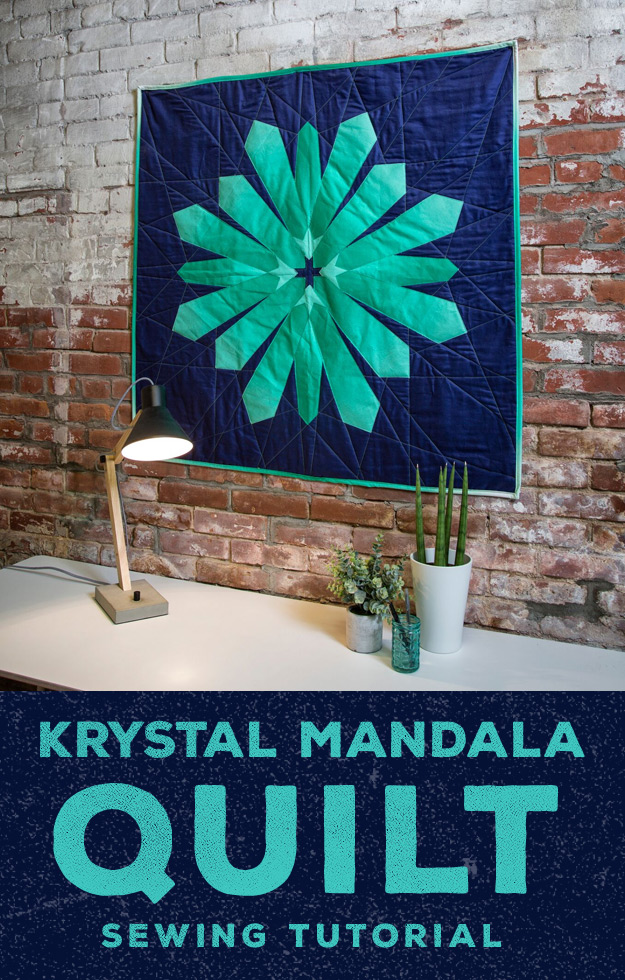Learn to make The Krystal Mandala Quilt