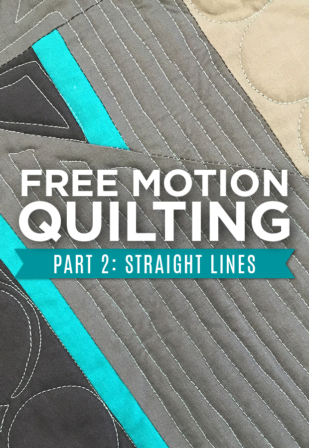 Free Motion Quilting: Straight Lines and Echoes - Man Sewing