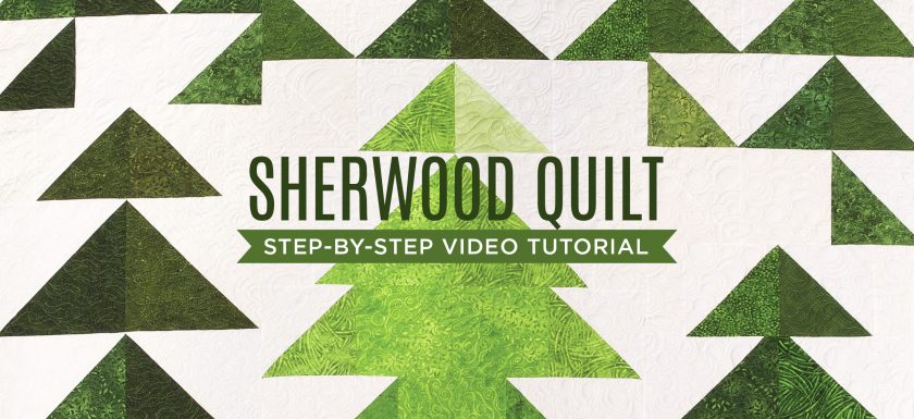Free YouTube Tutorial to Make Rob Appell's Sherwood Quilt Pattern!