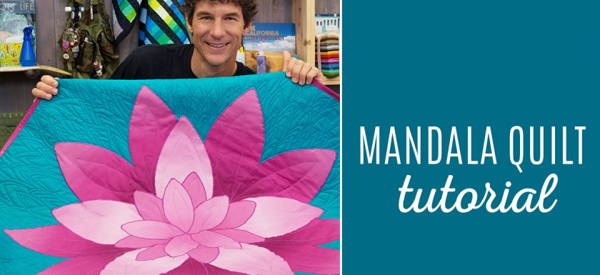 Mandala Quilt Tutorial from Man Sewing!