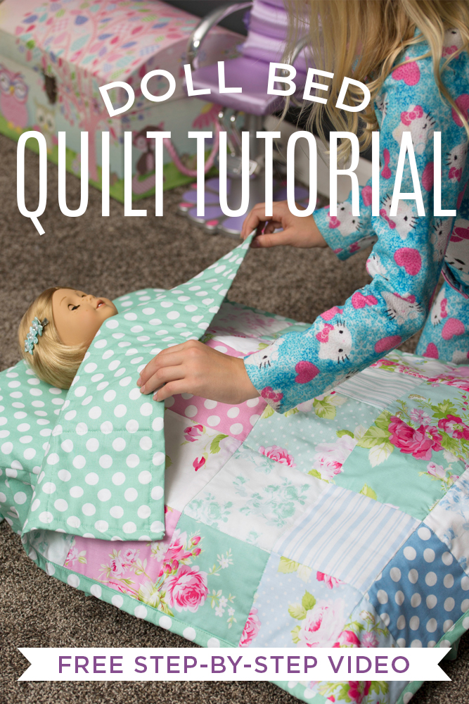 Doll Bed Quilt Tutorial Featuring Special Guest Ruby Appell - Man Sewing