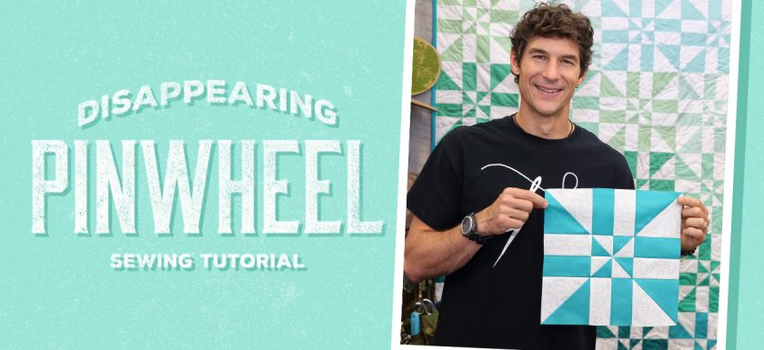 Learn to make the Disappearing Pinwheel with Rob from Man Sewing