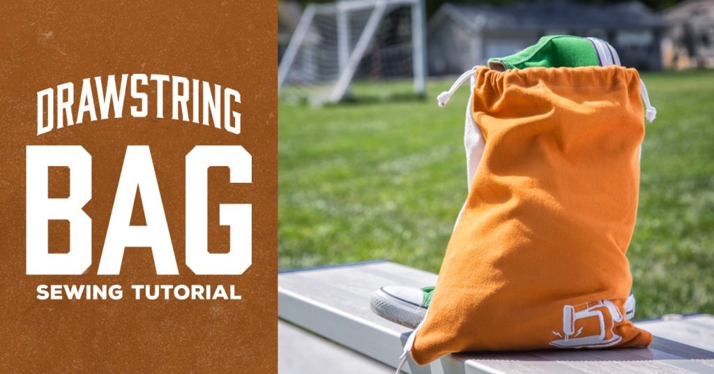 DoublePull Drawstring Bag Man Sewing