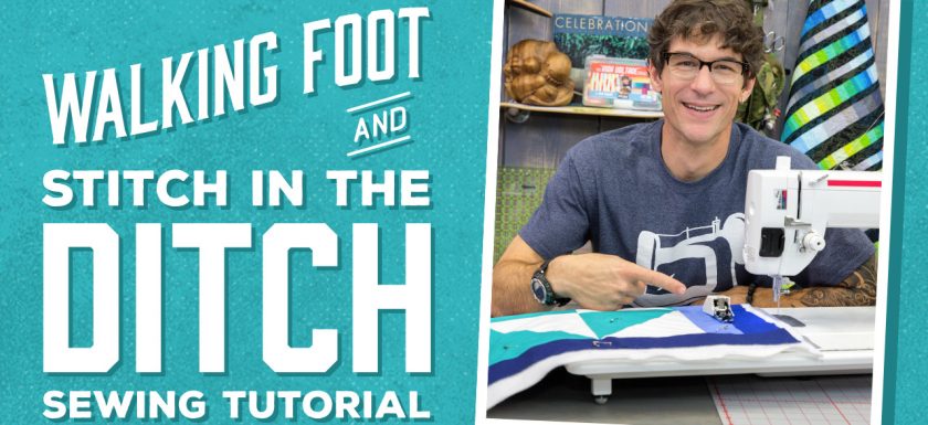 Learn how to use a walking foot and stitch in the ditch with Rob! Appell of Man Sewing