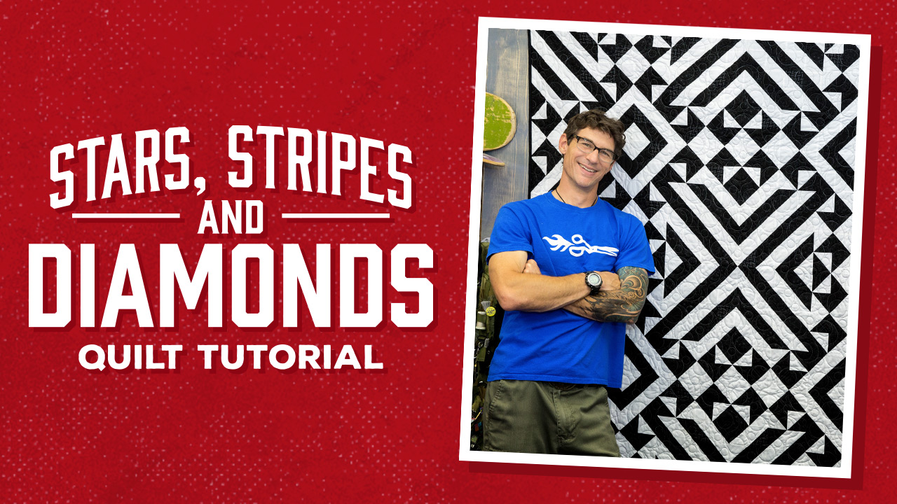 Make a Stars, Stripes and Diamonds Quilt with Rob!