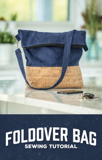 Foldover Bag – Man Sewing